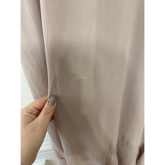 Show Me Your Mumu Claire Midi Dress Soft Beige Chiffon Size Medium Boho Lined - Picture 7 of 8